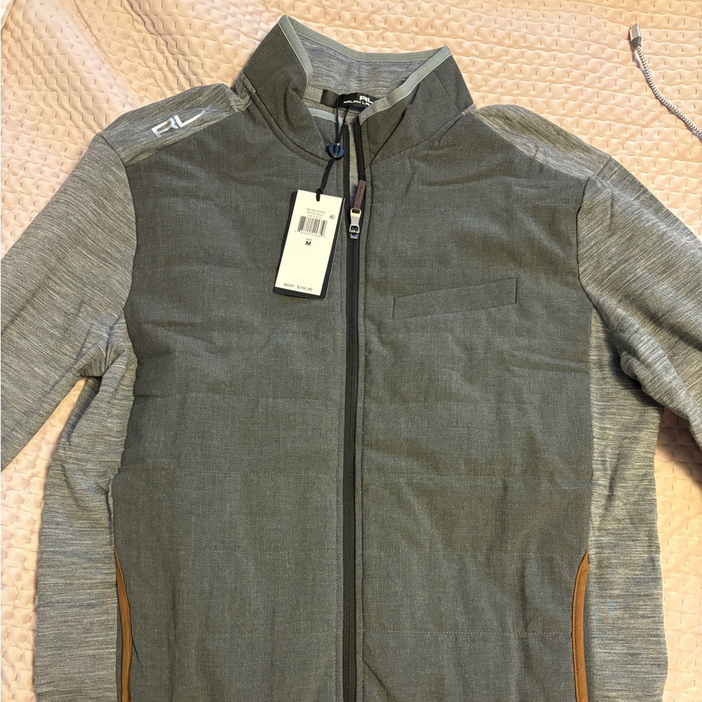 NWT RLX Ralph Lauren grey golf sweater. Men’s medium